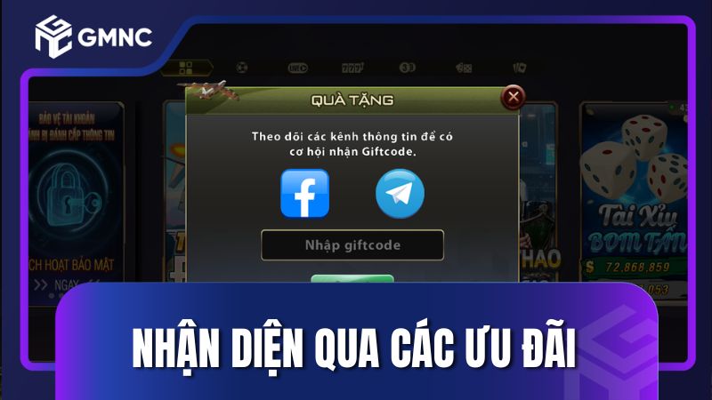 Cách phân biệt B52Club thật giả qua cách nhận ưu đãi