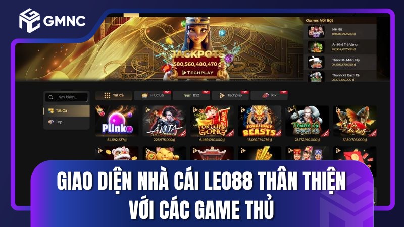 Giao diện thân thiện với game thủ