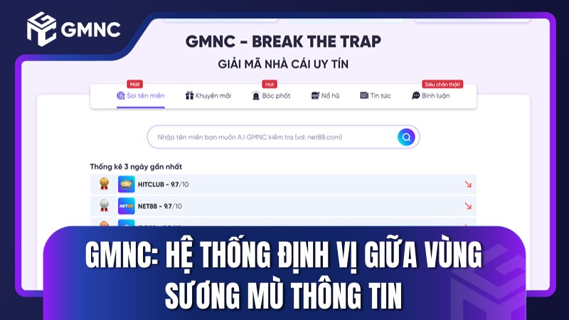 GMNC: Hệ thống định vị giữa vùng sương mù thông tin