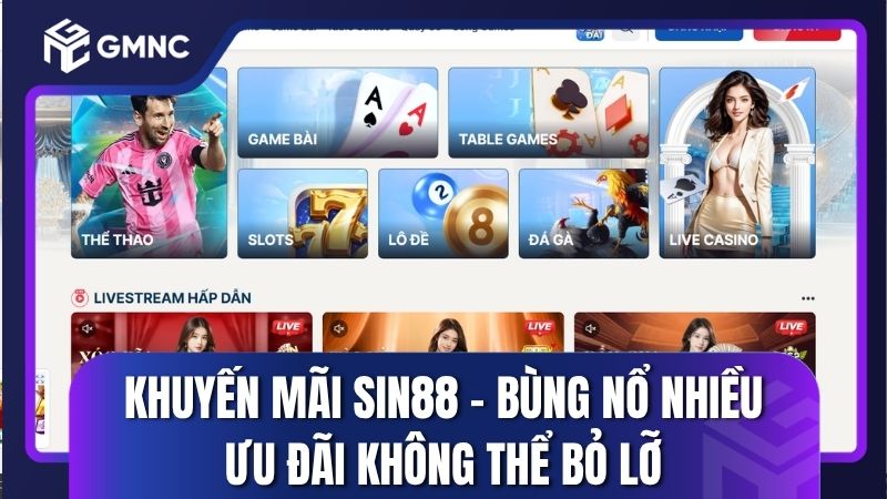 Khuyến mãi Sin88