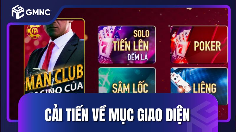 Cải tiến về mục giao diện trang chủ